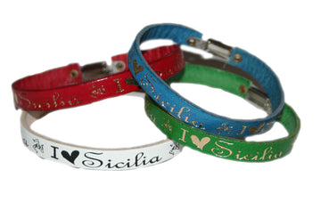 BRACCIALE CUOIO SCALETTA SICILIA